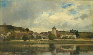 Eugne Lavieille - The Village of La CellesousMoret.webp