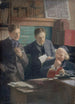 Honoré Champion 1846-1913 Buchhändler-Verleger umgeben von seinen Söhnen - Eugène Pascau — Ansicht des Kunstwerks