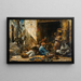 Ein lebhafter Markt - Eugène Pavy — gerahmtes Bild an der Wand