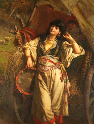 Eugne Siberdt - Une halte de Bohemiens.webp