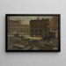 Die Zerstörung des Industriepalastes auf den Champs-Élysées - Eugène Trigoulet — gerahmtes Bild an der Wand