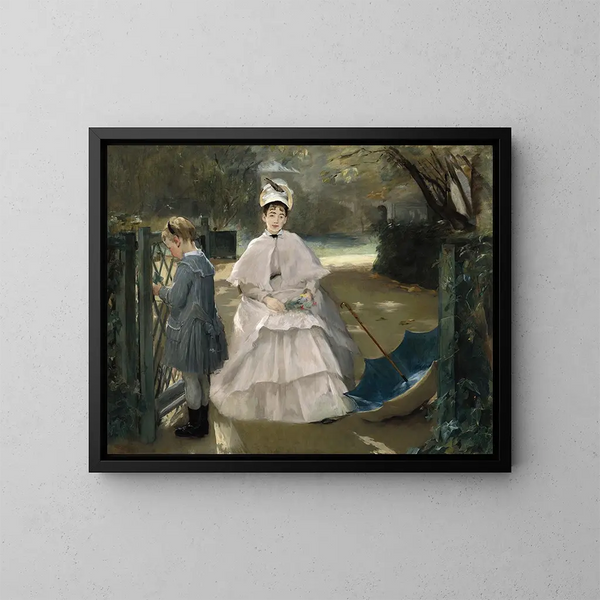 Nourrice und Kind - Eva Gonzalès — gerahmtes Bild an der Wand
