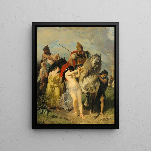 L'Invasion - Évariste Vital Luminais — gerahmtes Bild an der Wand