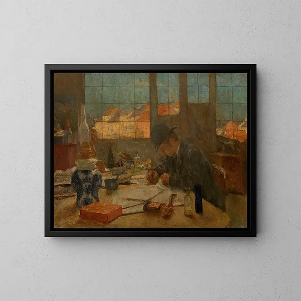 L'Atelier - Evert Larock — gerahmtes Bild an der Wand