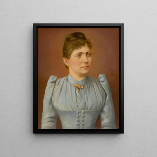 FJ Dyck - Portrait of a Woman in a Pale Dress.webp