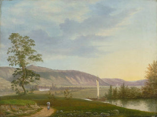 Ansicht auf die Elbe in Dresden - F M E Fabritius De Tengnagel — Ansicht des Kunstwerks