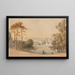 Greenwich London in der Ferne - F Norice — gerahmtes Bild an der Wand