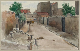 F Sguin - La rue de Chambry prise de la rue de Nice la Frontire.webp