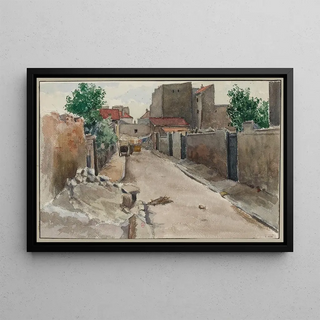 F Sguin - La rue de Chambry prise de la rue de Nice la Frontire.webp