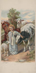 Kinder-Gemälde mit Lamm, Pferd und Kühen - Fair Pub House — Ansicht des Kunstwerks