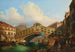 Venedig, Blick auf den Großen Kanal mit der Rialto-Brücke - Fausto Antonioli — Ansicht des Kunstwerks