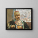 Die Yeni-Moschee im Hintergrund - Fausto Zonaro — gerahmtes Bild an der Wand