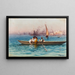 Amusement sur le caïque - Fausto Zonaro — gerahmtes Bild an der Wand