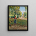 Eingang der Villa Camerini - Fausto Zonaro — gerahmtes Bild an der Wand
