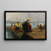 Le Bateau - Fausto Zonaro — gerahmtes Bild an der Wand