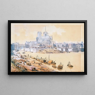 Fdor Hoffbauer - La cathdrale NotreDame et le palais de lArchevch en 1595.webp