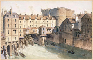 Fdor Hoffbauer - Le PetitChtelet et le PetitPont en 1717.webp