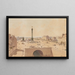 Place de la Bastille en 1841 - Fédor Hoffbauer — gerahmtes Bild an der Wand