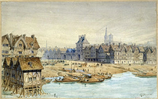 Fdor Hoffbauer - Une pendaison sur la place de Grve et lHtel de Ville en 1583.webp