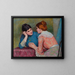 Gespräch - Federico Zandomeneghi — gerahmtes Bild an der Wand