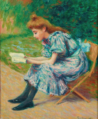Federico Zandomeneghi - Reading young lady.webp