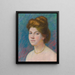 Kopf einer Frau - Federico Zandomeneghi — gerahmtes Bild an der Wand