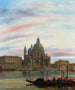 Venedig: eine Ansicht von Santa Maria della Salute - Félix Auguste Rezia — Ansicht des Kunstwerks