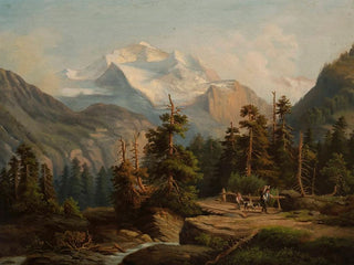 Berglandschaft - Feliks Brzozowski — Ansicht des Kunstwerks