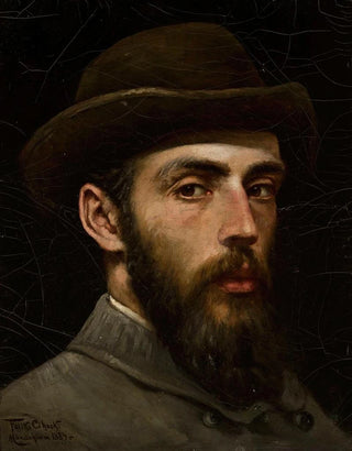 Feliks Cichocki - Selfportrait in a hat.webp