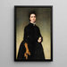 Portrait einer jungen Frau - Felix-Henri Giacomotti — gerahmtes Bild an der Wand