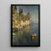 Ansicht am felsigen Ufer des Comer Sees - Felix Possart — gerahmtes Bild an der Wand