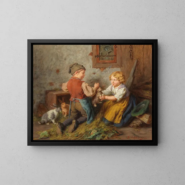 Bons amis - Felix Schlesinger — gerahmtes Bild an der Wand
