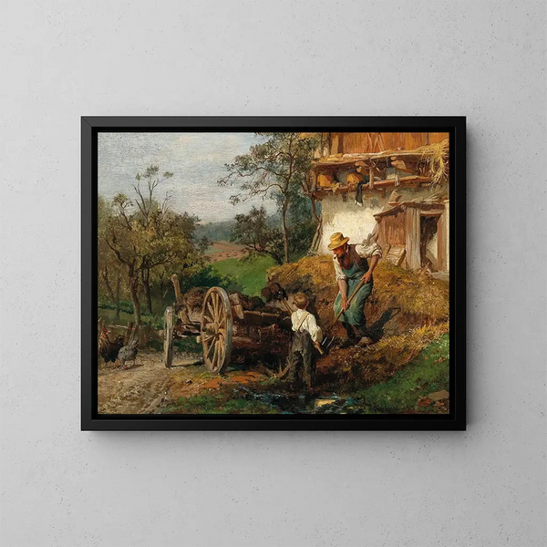 Der Kleine Helfer - Felix Schlesinger — gerahmtes Bild an der Wand