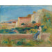 Reproduktion des Gemäldes Frau sitzend, La Maison de la Poste à Cagnes - Pierre-Auguste Renoir