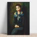 Reproduktion des Gemäldes Frau mit blauer Schal - Moïse Kisling