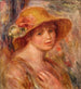 Frau mit Strohhut - Pierre-Auguste Renoir — Ansicht des Kunstwerks
