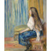 Reproduktion des Gemäldes Frau mit langen Haaren - Pierre-Auguste Renoir