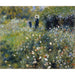 Reproduktion des Gemäldes Frau mit Sonnenschirm in einem Garten - Pierre-Auguste Renoir