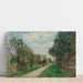 Reproduktion des Gemäldes Frau und Kind auf dem Weg der Wiesen, Sèvres - Alfred Sisley