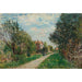 Reproduktion des Gemäldes Frau und Kind auf dem Weg der Wiesen, Sèvres - Alfred Sisley