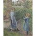 Reproduktion des Gemäldes Frau und Kind am Brunnen - Camille Pissarro