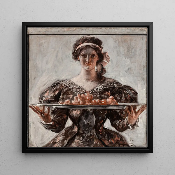 Femme présentant un plateau de fête - Albert Beck Wenzell