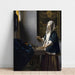 Reproduktion des Gemäldes Frau mit Waage - Johannes Vermeer