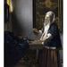 Reproduktion des Gemäldes Frau mit Waage - Johannes Vermeer
