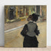 Reproduktion des Gemäldes Frau von hinten gesehen (Museumsbesuch) - Edgar Degas