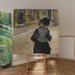 Reproduktion des Gemäldes Frau von hinten gesehen (Museumsbesuch) - Edgar Degas