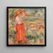 Frauen auf dem Feld - Pierre-Auguste Renoir — gerahmtes Bild an der Wand