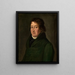 Portrait des Architekten Friedrich Weinbrenner - Feodor Iwanowitsch Kalmück — gerahmtes Bild an der Wand