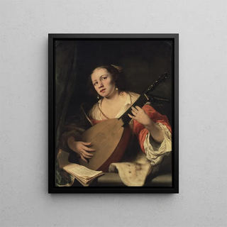 Ferdinand Bol - A Lady Playing the Lute.webp