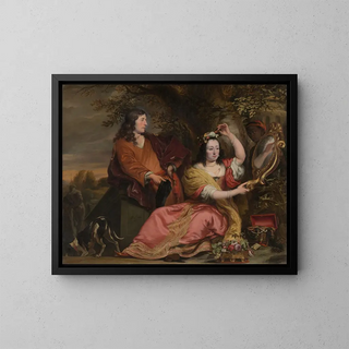 Ferdinand Bol - Jan van der Voort and his Sister Catharina with a Servant.webp